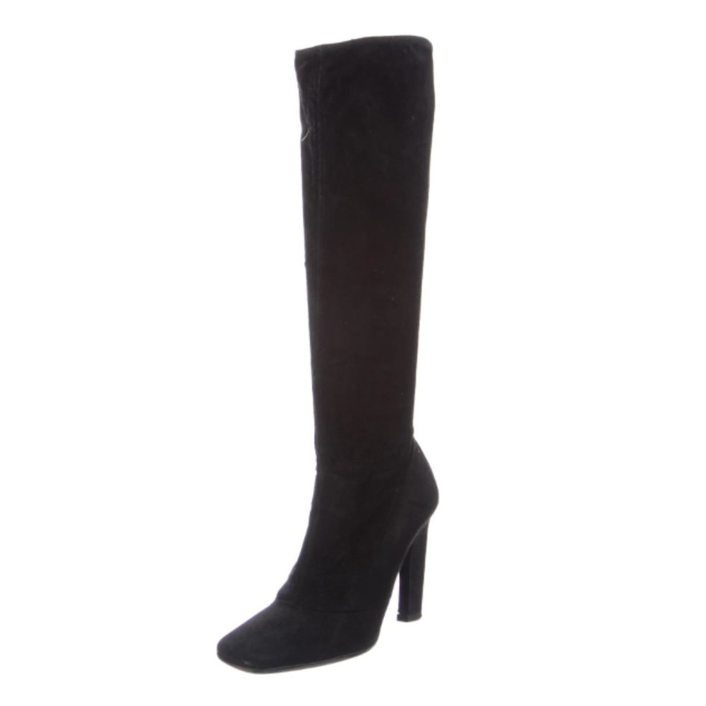PRADA Black Suede Boots sz8